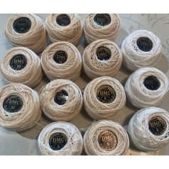 14 db. DMC cordonett special horgolócérna
