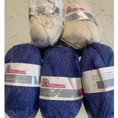 220g Austermann fonal 50% tisztagyapjú+ poliakril