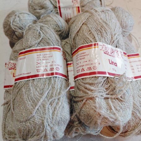 460g Super Lina fonal 60% len+30% poliakril+ nylon