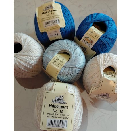 300g mercerizált pamut horgolócérna