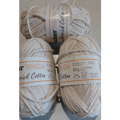 150g Fisher Wolle fonal 58% pamut+ poliakril