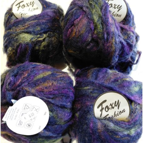 400g Foxy Fashion fonal 80% akril+ 10% mohair+ poliészter