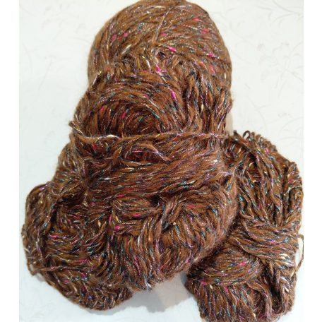 295g Rellana Gipsy fonal 39% akril+23% viszkóz műselyem+17% pamut+7% gyapjú+egyéb