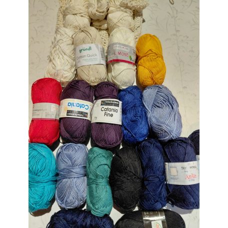 980g mercerizált pamut fonal csomag