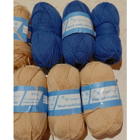 320g margot fonal 67% tisztagyapjú+ pamut 