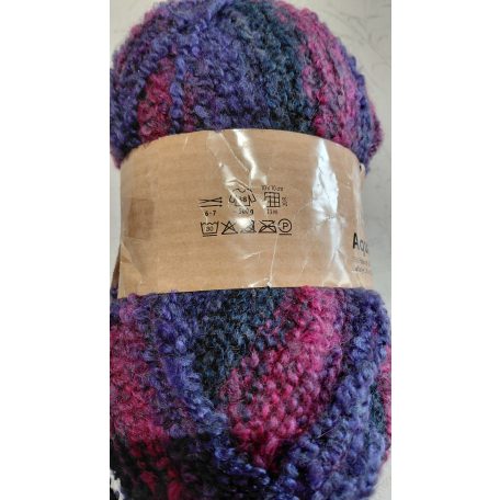 220g Aqvarella buklé fonal 75% poliakril+ 22% gyapjú+ poliészter 