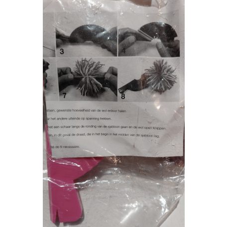 pompon készítő fonallal