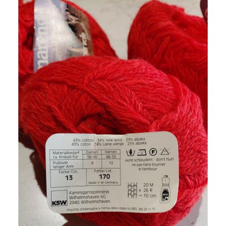 165g marengo fonal 45% pamut+ 34% gyapjú+alpaka