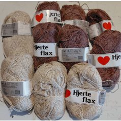 500g Hjerte flax fonal 60% len+ pamut
