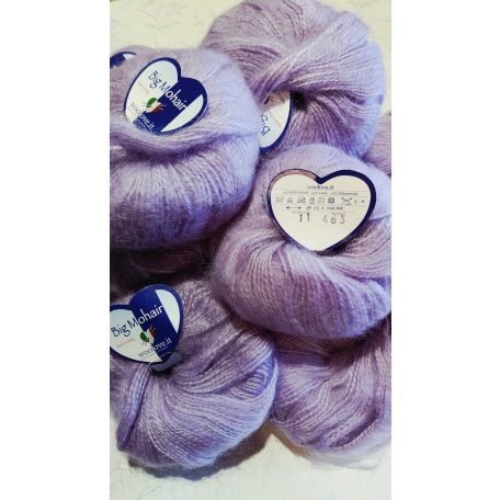 350g Woolove Big Mohair fonal 45% kid mohair+ 45% gyapjú+ poliamid 