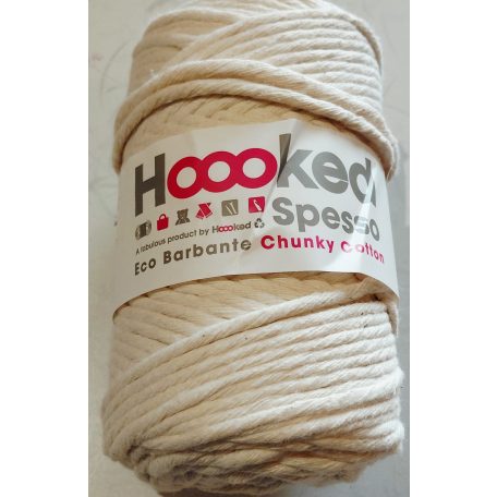 500g Spesso Chunky Cotton Noir pamut makramé fonal