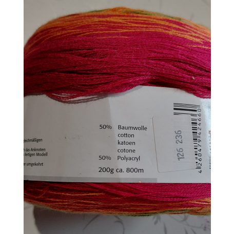 200g Wolly Hugs Bobbel Cotton fonal 50% pamut+ poliakril