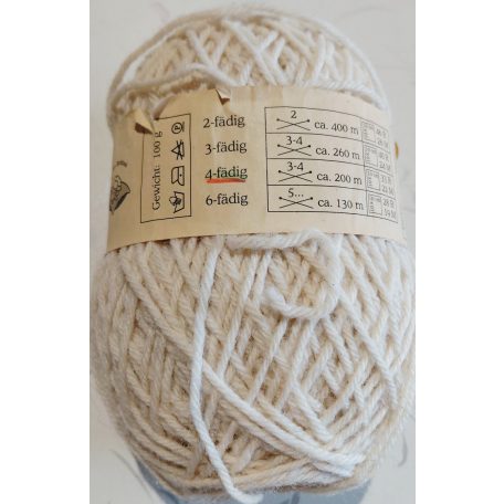 100g natur szűz gyapjú fonal