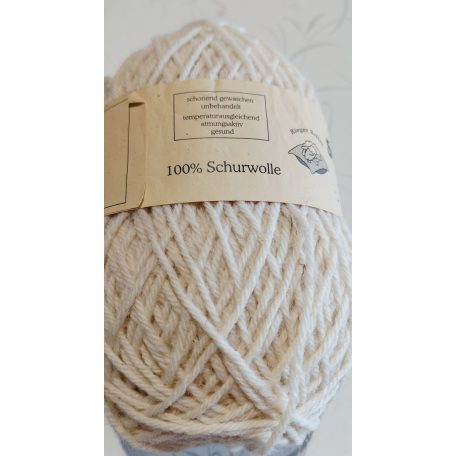 100g natur szűz gyapjú fonal