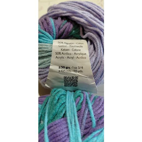 100g Katia Alabama Color fonal 50% pamut+ akril