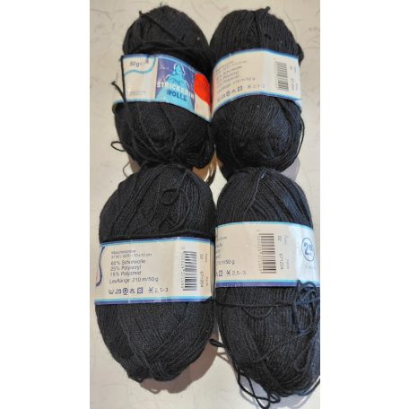 190g fonal 60% szűzgyapjú+ 25% poliakril+ poliamid