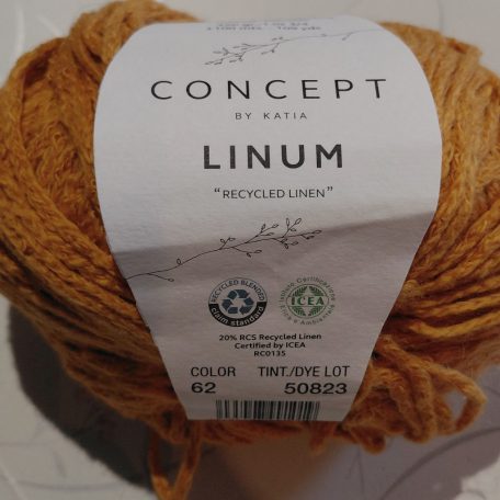 50g Katia  Linum fonal 70% pamut+ 20% len+ poliamid