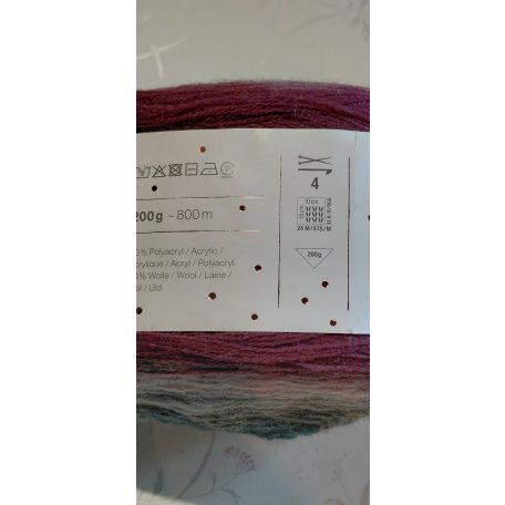 200g Rico Design Creative Woll Degrade Super6 fonal 70% akril+ gyapjú