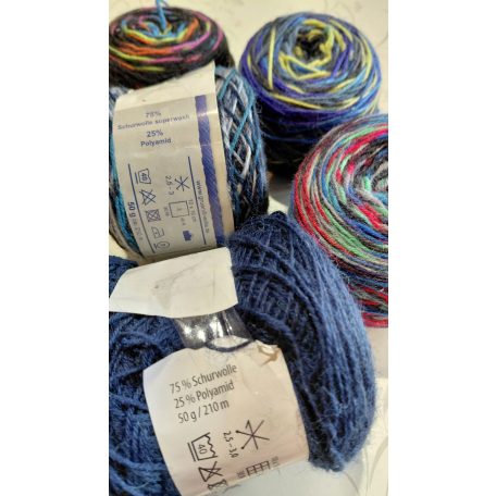 250g Sockenwolle fonal 75% szűzgyapjú+ poliamid
