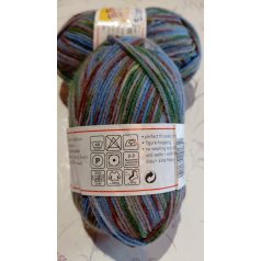   95g Regia Stretch Color zoknifonal 70% szűz gyapjú+23% poliamid+ poliészter
