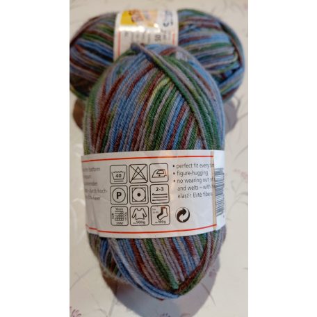 95g Regia Stretch Color zoknifonal 70% szűz gyapjú+23% poliamid+ poliészter