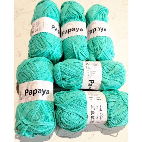 300g Papaya fonal 71% pamut+ poliamid