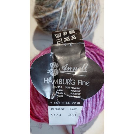 100g Annel Hamburg Fine fonal 50% gyapjú+ poliészter