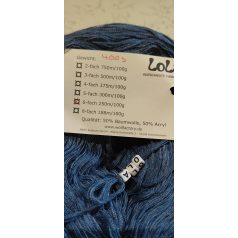 410g Lola Solo Denim Indigó fonal 50% pamut+ akril