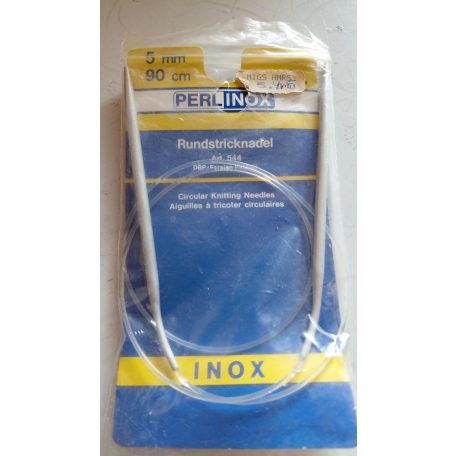 Perl inox körkötőtű 5 mm- 90 cm.