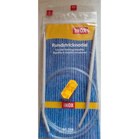 INOX körkötőtű 5 mm.- 80 cm. 